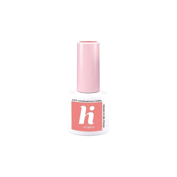 Hi Hybrid Hybrid Nail Polish 377 Courageous Coral 5 Ml