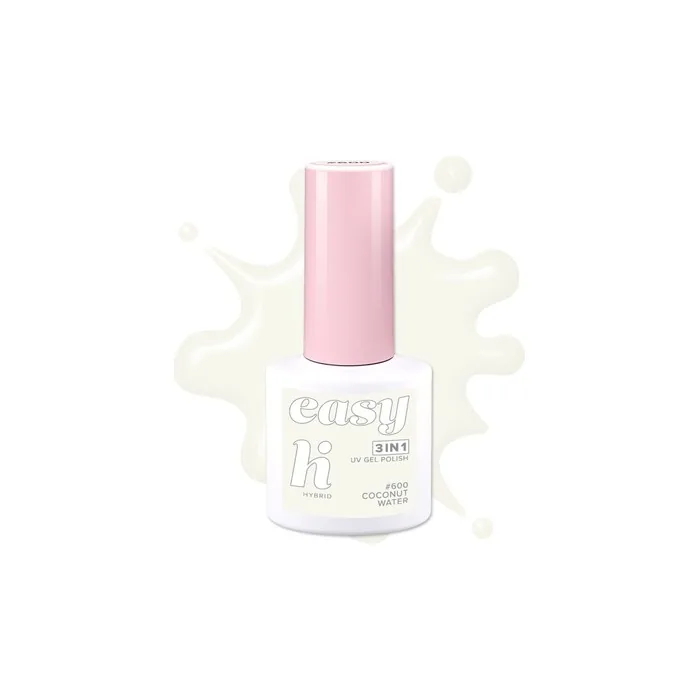 Hi Hybrid Hi Hybrid Easy 3 In 1 Hybrid Nail Polish No 600 Coconut Water 5 Ml