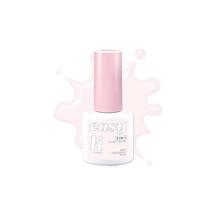 Hi Hybrid Hi Hybrid Easy 3 In 1 Hybrid Nail Polish No 601 Heavenly Pink 5 Ml