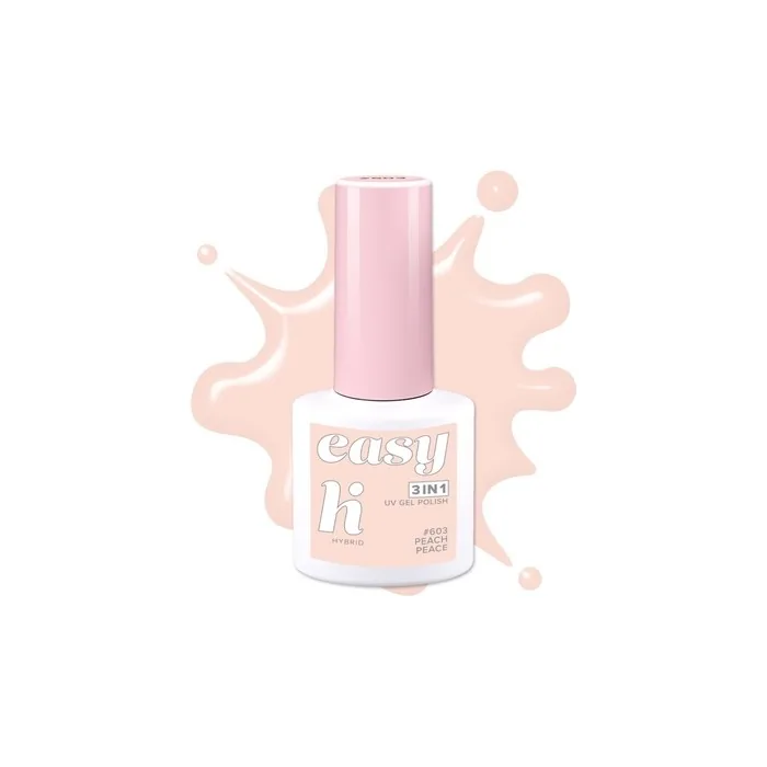 Hi Hybrid Hi Hybrid Easy 3 In 1 Hybrid Nail Polish No 603 Peach Peace 5 Ml