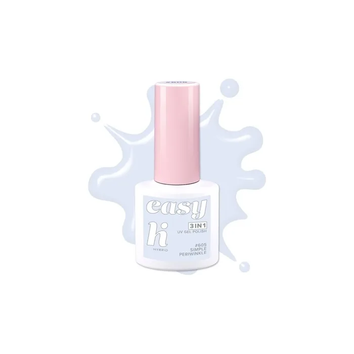 Hi Hybrid Hi Hybrid Easy 3 In 1 Hybrid Nail Polish No 605 Simple Periwinkle 5 Ml