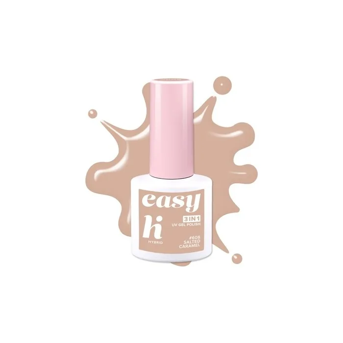 Hi Hybrid Hi Hybrid Easy 3 In 1 Hybrid Nail Polish No 608 Salted Caramel 5 Ml