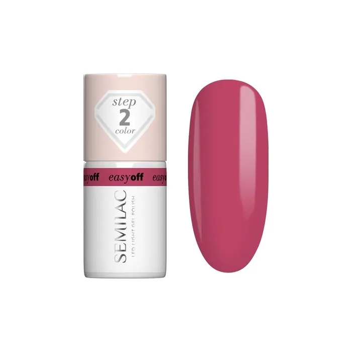 Semilac Easy Off Hybrid Nail Polish Led Light Pink Coral 7 Ml