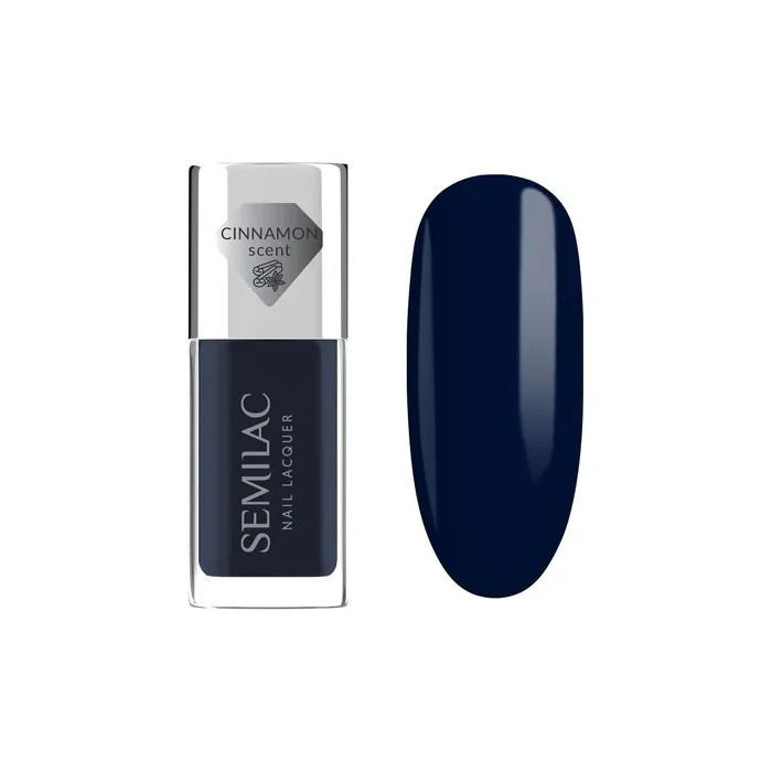 Semilac Nail Lacquer Classic Nail Polish 113 Blue Ink 9 Ml