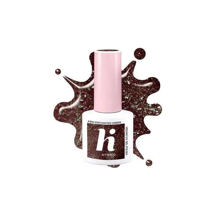 Hi Hybrid Hi Hybrid Frosted Fairytale Hybrid Nail Polish 490 Enchanted Ember 5 Ml
