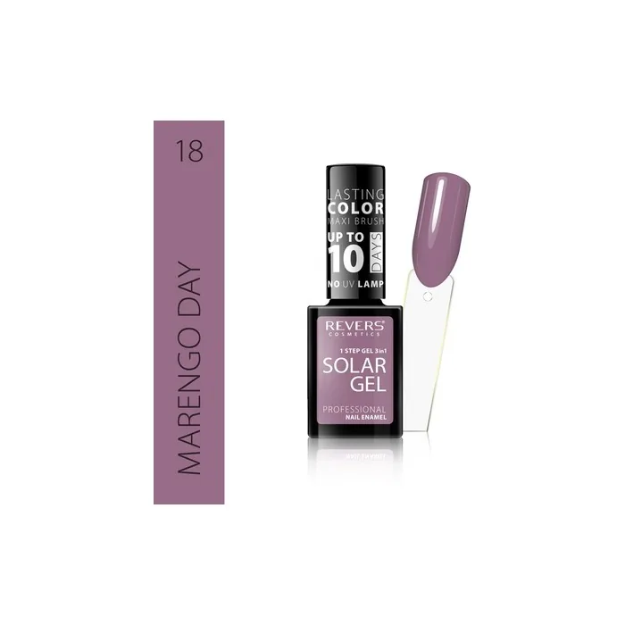 Revers Nail Polish Solar Gel No 18 A Vibrant Nail Polish For A Glossy Finish