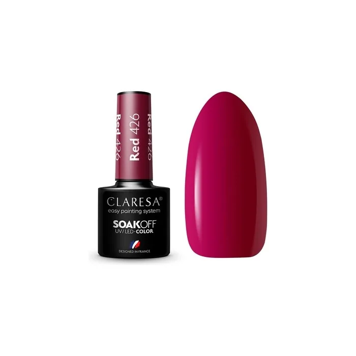 Claresa Soak Off Uv/Led Red Hybrid Nail Polish 426 - 5g