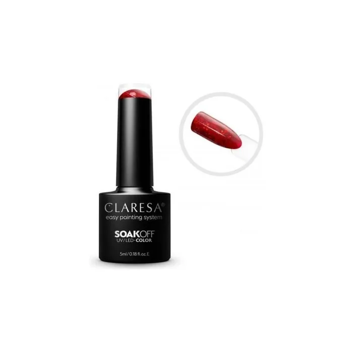CLARESA SoakOFF UV/LED Gel Red 431 5ml