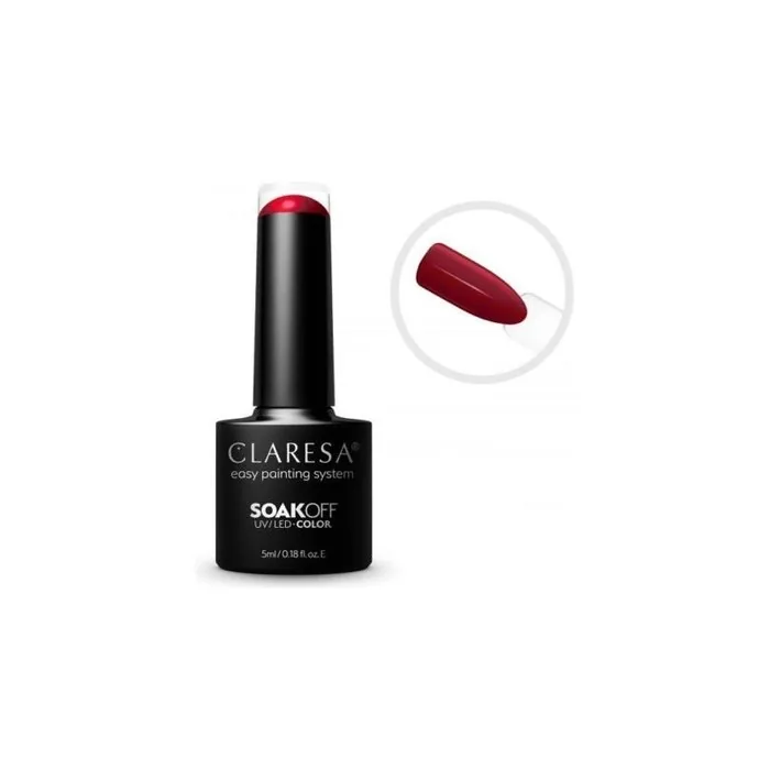 CLARESA SoakOFF UV/LED Gel Red 435 5ml