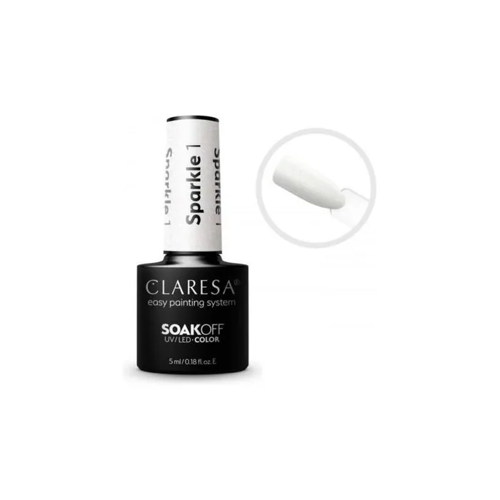 CLARESA Soak Off UV/LED Gel Sparkle 1 5ml