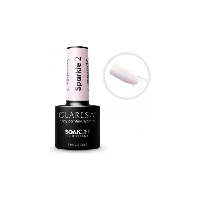CLARESA SoakOFF UV/LED Gel Sparkle 2 5ml
