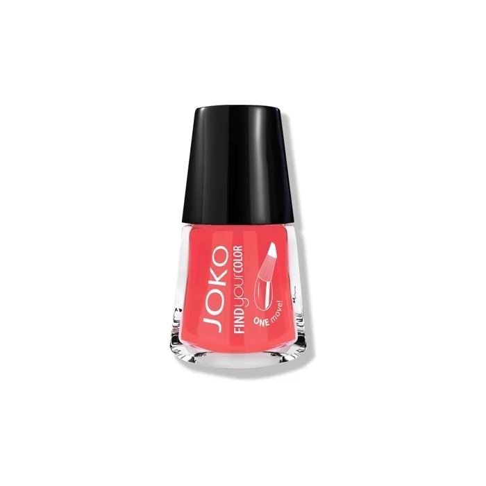 Joko Find Your Color Nail Polish With Vinyl 110 Paradise Coral Matte 10ml