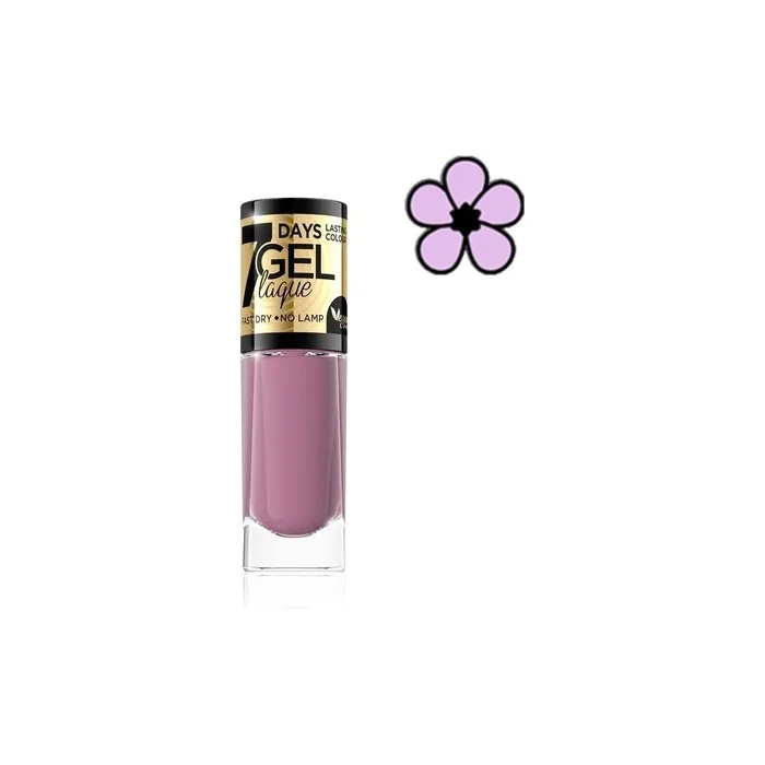 Eveline Gel Laque 7 Days Nail Polish 8ml No.42 - Vegan and Fast Drying, No UV/LED Lamp