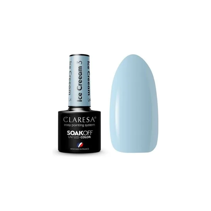 Claresa Ice Cream UV Nail Polish 5ml - Pack of 3