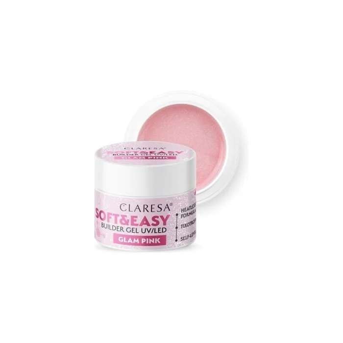 Claresa Builder Gel Soft & Easy Glam Pink 12g