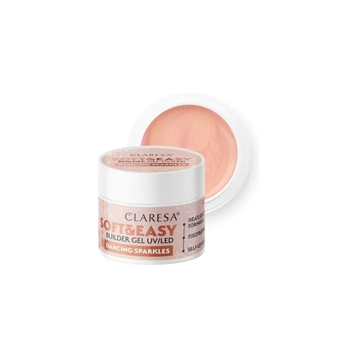 Claresa Builder Gel Soft And Easy Dancing Sparkles - Perfect For Nail Art