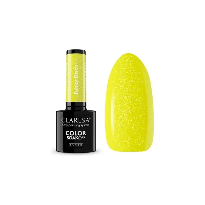 Claresa Soak Off Uv Led Funky Disco Hybrid Nail Polish 15g