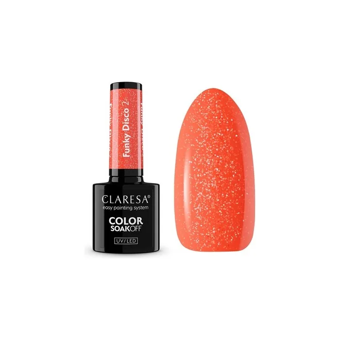 Claresa Soak Off Uv Led Funky Disco Hybrid Nail Polish 2 5g