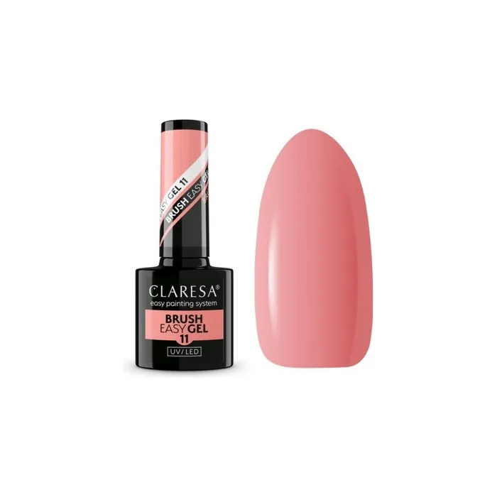 Brush Easy Gel 11 - 5ml Claresa Gel in Bottle with Brush - Light Pink Beige
