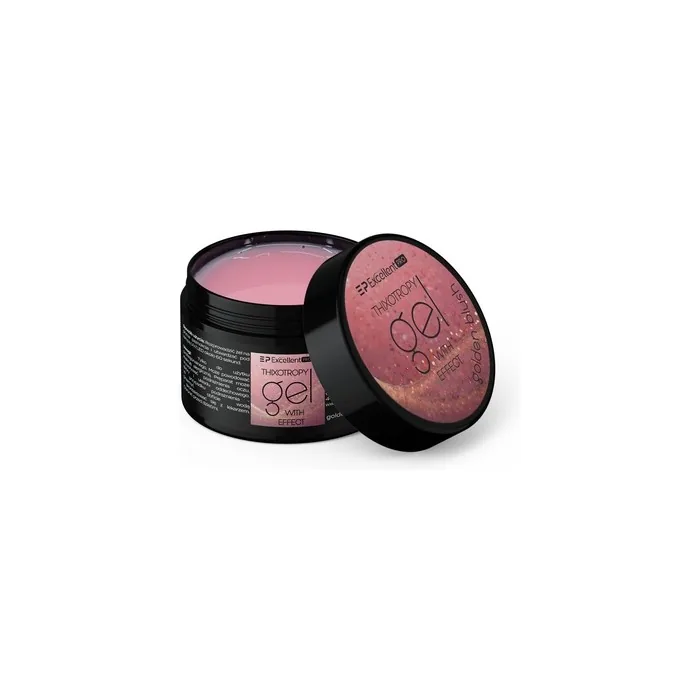 Excellent Pro Thixotropy Gel With Effect Building Gel Golden Blush 15g