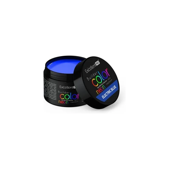 Excellent Pro Builder Color Neon With Thixotropy Building Gel Electric Blue 15g