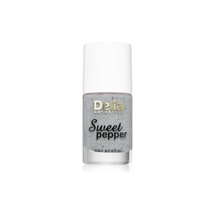 Delia Cosmetics Sweet Pepper Black Particles Nail Polish 01 Cloudy 11 Ml