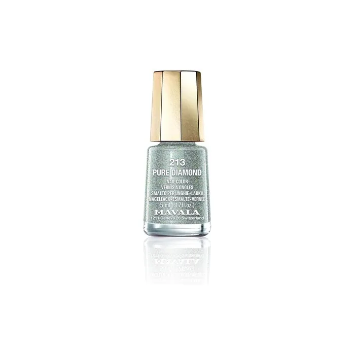 Mavala Mini Nail Polish Pure Diamond 5ml Silver 5ml