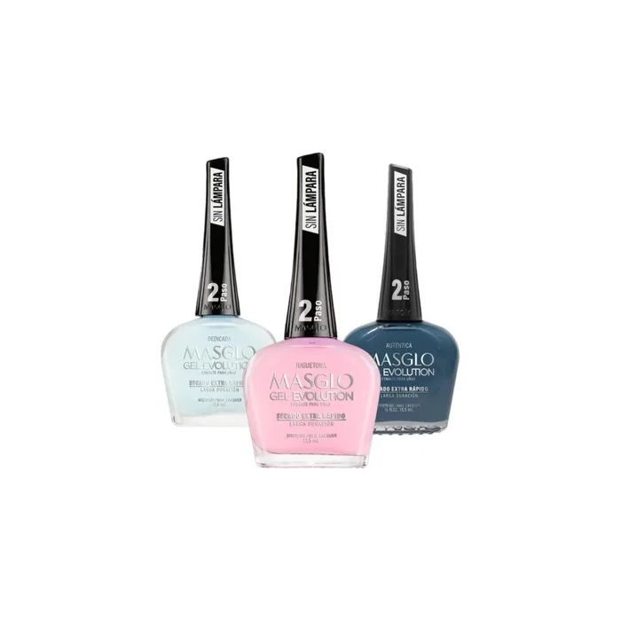Masglo Gel Evolution Nail Polish Gel Effect - No UV/LED Lamp Required