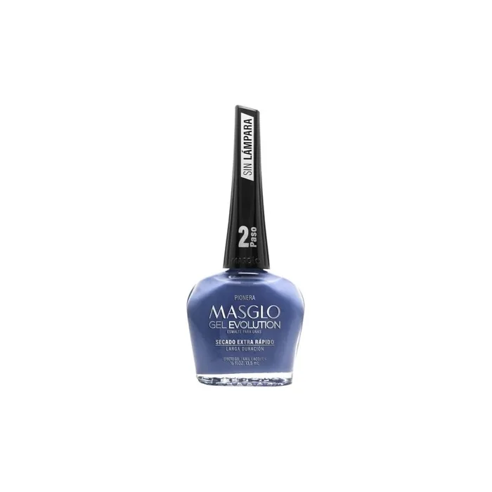 MASGLO GEL EVOLUTION Nail Polish Gel Effect No UV/Led Lamp Required 1 Piece Color PIONERA