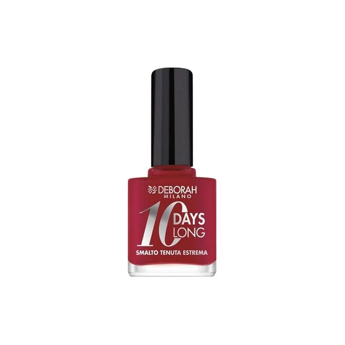 Deborah Milano 10 Days Long Nail Enamel 886, Vintage Red