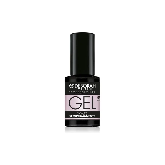 DEBORAH Professional Semi Permanent Plumping Gel Nail Polish Long Lasting for Intense and Shiny Nails Pearl Pink 4.50ml