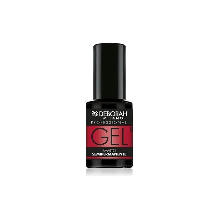 Deborah Milano Semi-Permanent Gel Nail Polish Number 12 Coral Red Plumping Effect Long Lasting Intense Shiny Nails 4.5ml