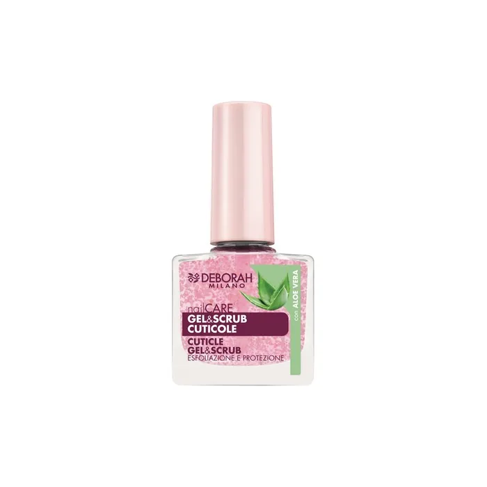 Deborah Milano Gel Nail Polish & Cuticle Scrub With Aloe Vera
