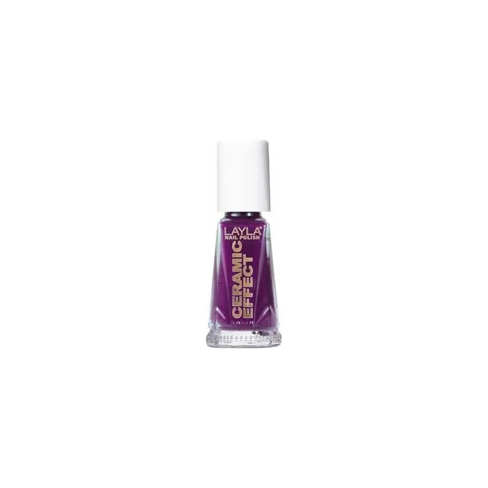 Layla Cosmetics 1243r23022 Ceramic Effect Nail Polish Tuscany Grapes 10ml