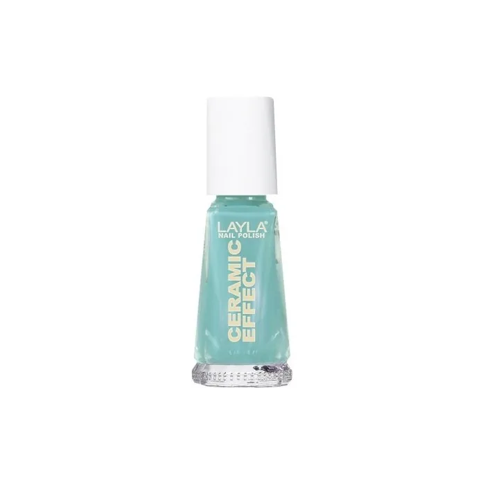 Layla Cosmetics 1243R23-024 Ceramic Effect Nail Polish Jade it All 10ml