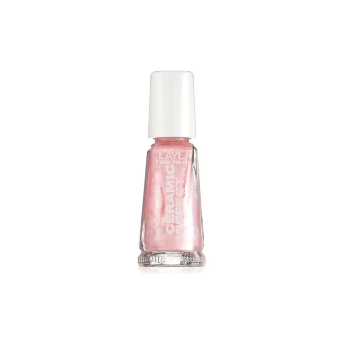 Layla Cosmetics 1243R23-112 Ceramic Effect Nail Polish Pearly Pink Love 0.01L