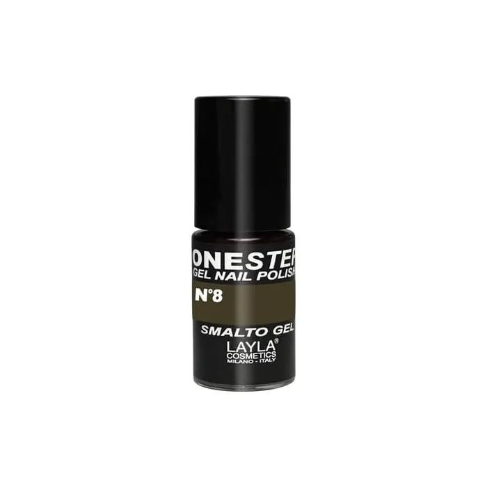 LAYLA COSMETICS One Step Gel Nail Polish Anthracite Number 8