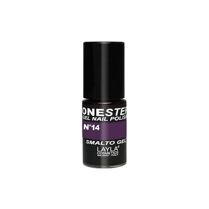 LAYLA COSMETICS One Step Gel Nail Polish Blackberry Number 14