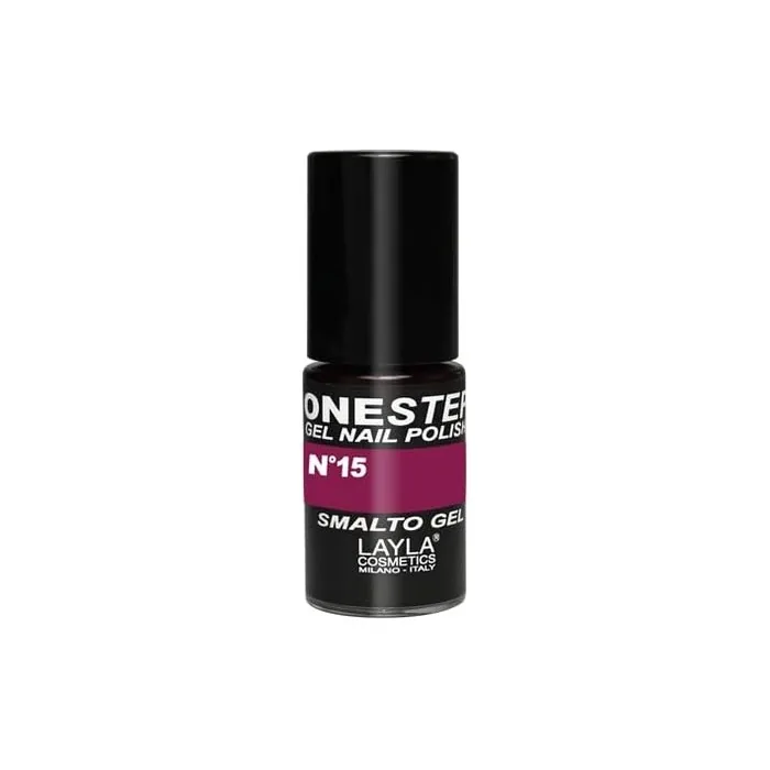 LAYLA COSMETICS One Step Gel Nail Polish Blueberry Number 15 Multicolour