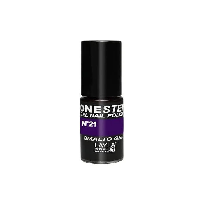 LAYLA COSMETICS One Step Gel Nail Polish Purple Rain Number 21