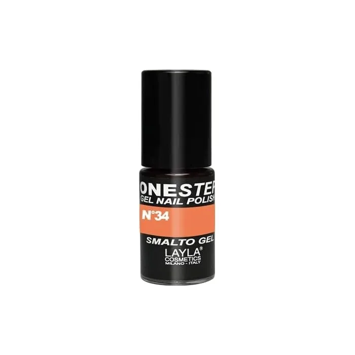 LAYLA COSMETICS One Step Gel Nail Polish Orange Fluo Number 34