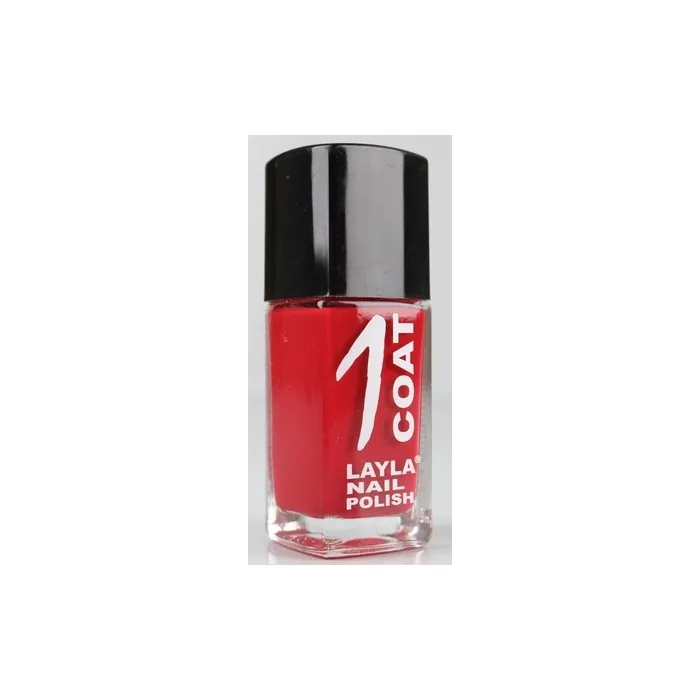 Layla Cosmetic 1 Coat Nail Polish 17ml Devil Wears Red Berry Red K29-H