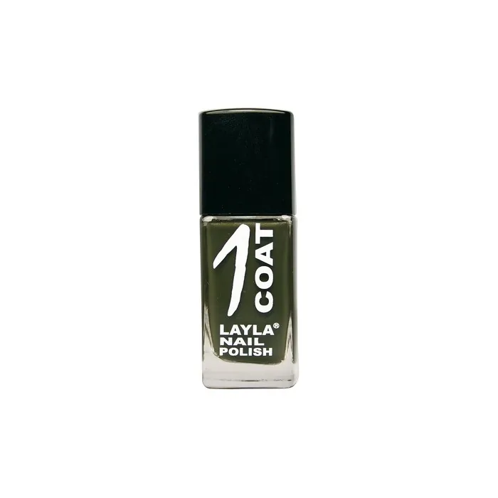 Layla Cosmetics 1 Coat Nail Polish Vert Noir 0.017L
