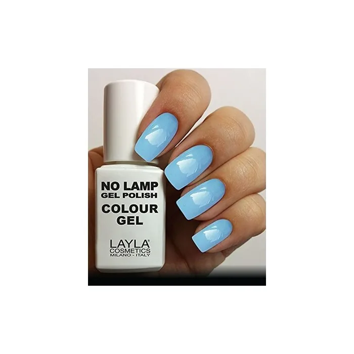 Layla Cosmetics Milano No Lamp Polish Colour Gel Breezy Blue 10ml