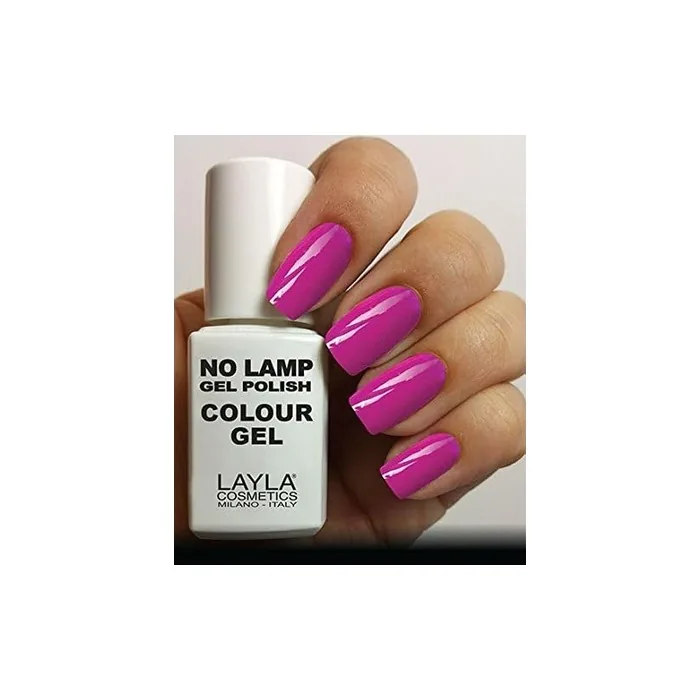 Layla Cosmetics Milano No Nail Lamp Gel Polish Neon Purply