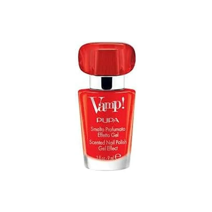 Pupa Vamp! Scented Gel Effect Nail Polish 202 Carnal Red