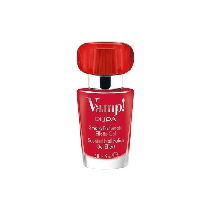 Pupa Vamp! Scented Nail Polish Gel Effect 211 Scarlet Red 9ml