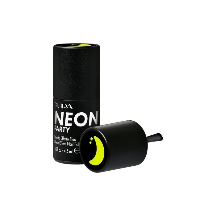Pupa Neon Party Fluorescent Effect Nail Polish 400 Full Moon Yellow