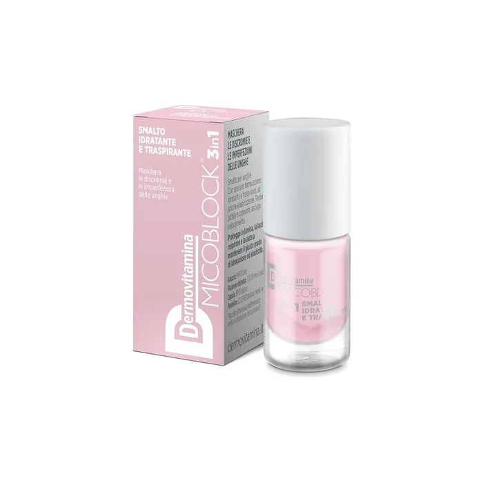 Dermovitamina Micoblock 3in1 Moisturizing and Breathable Nail Polish Light Pink 5ml