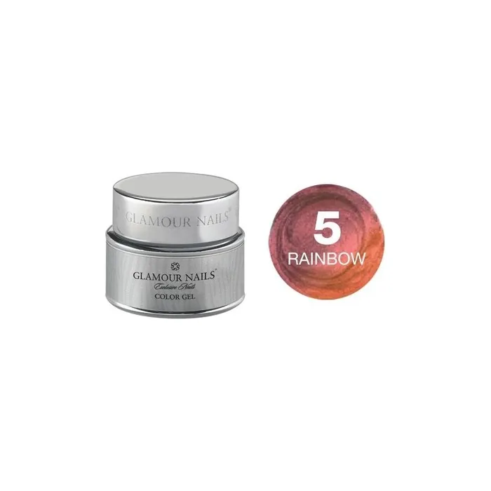 Vip Glamour Color Gel Rainbow 5 5 Milliliters